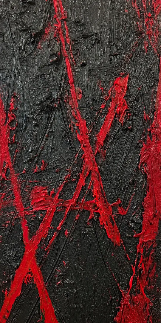 Phone wallpaper: Abstract red strokes