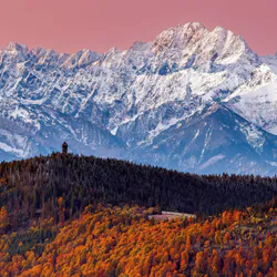 Green mountain valley