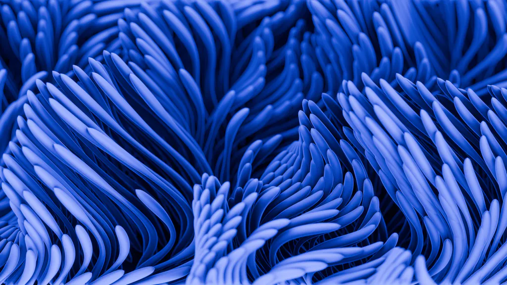 Шпалери для робочого столу: Сині абстрактні хвилі