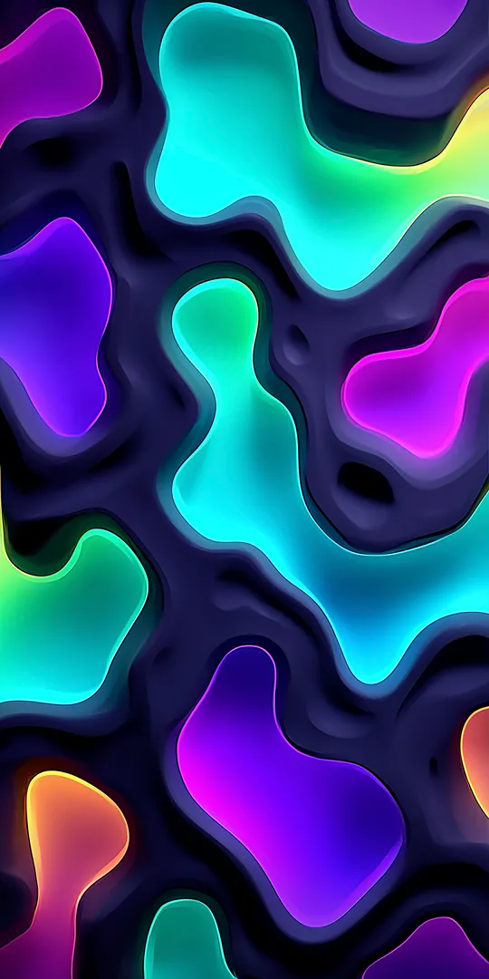 Обои на телефон: Красочные абстрактные формы