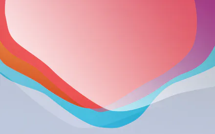 Градиент, Мягкие цвета, Волнистые, Изогнутые слои, Пастель, Перекрытие, Органические формы