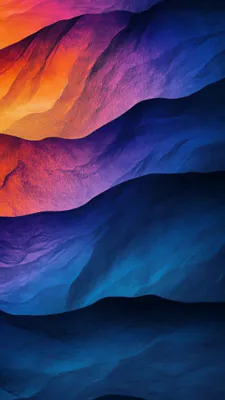 Фиолетовый, Оранжевый, Синий, Текстурированный, Волнистый, Градиент, Мягкий свет