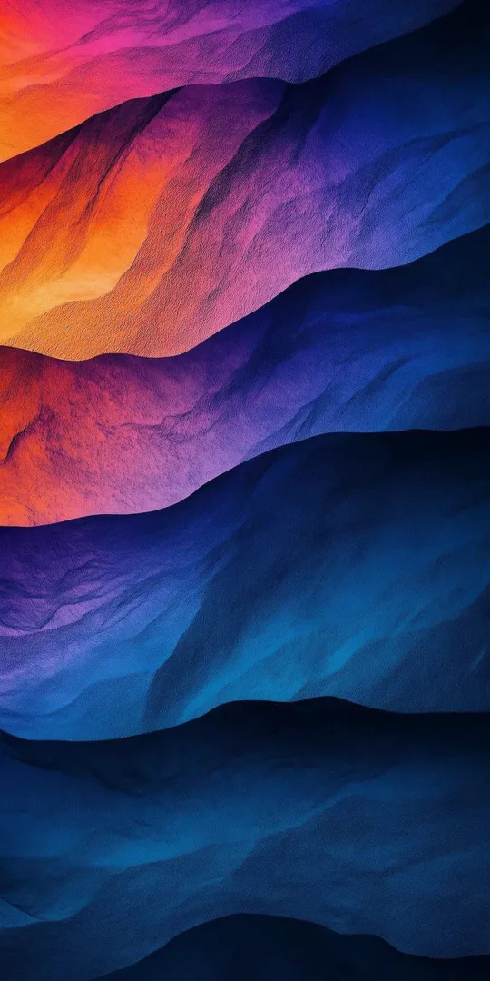 Phone wallpaper: Colorful abstract waves
