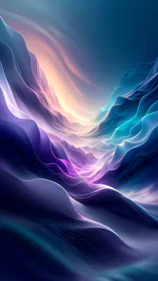 Gradient, Smooth, Glowing, Soft Light, Blue, Turquoise, Purple, Pink, Ethereal