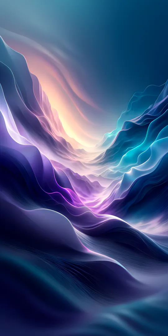 Обои на телефон: Красочные абстрактные волны
