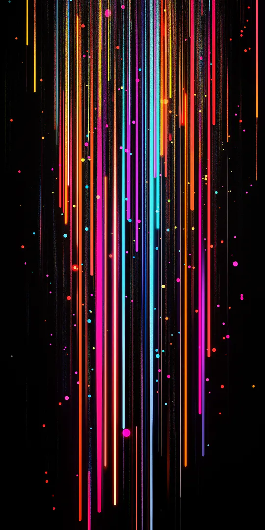 Phone wallpaper: Colorful light stripes