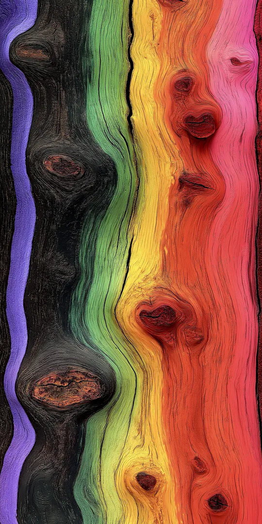 Шпалери на телефон: Барвисті деревини текстури
