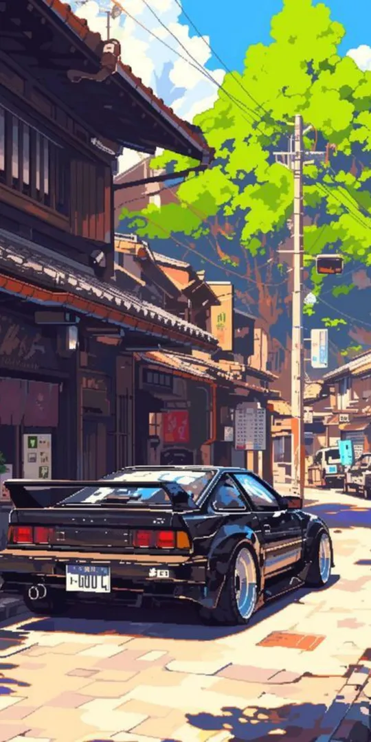 Обои на телефон: Центр города Ретро Драйв