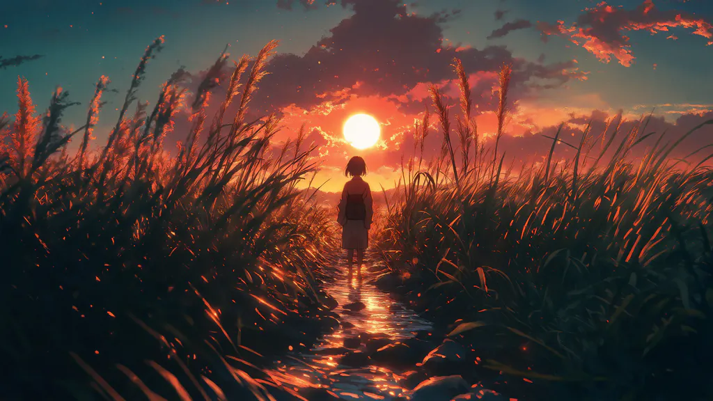 Desktop wallpaper: Evening trail