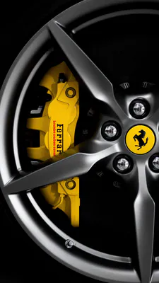 Желтый, Суппорт, Углеродкерамика, Легкосплавные диски, Спортивный автомобиль, Роскошь, Производительность, Крупным планом