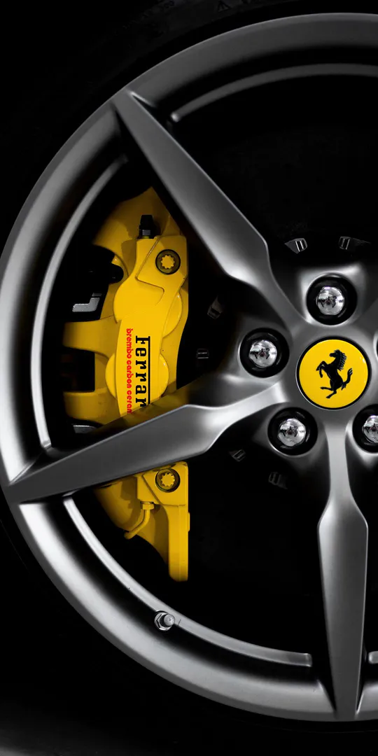 Обои на телефон: Деталь тормоза Ferrari