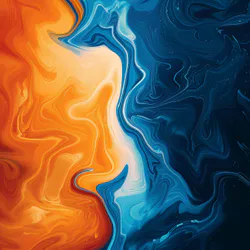 Рідка абстракція, що світиться.