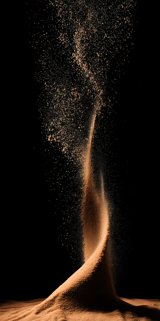 Обои на телефон: Танец с струящимся песком