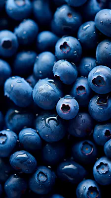 Фрукты, Ягоды, Макро, Капли воды, Синий, Красочные, Свежие, Спелые