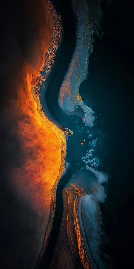 Шпалери на телефон: Потік Золотої річки