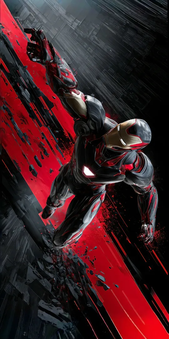 Обои на телефон: Iron Man в полете