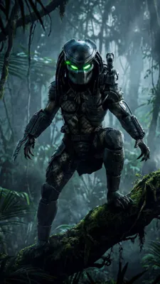 Инопланетянин, Джунгли, Броня, Светящиеся глаза, Охота, Военные, Научная фантастика, Темный, Стелс