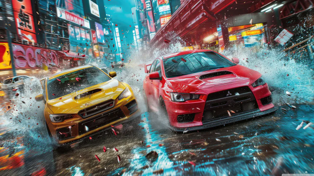 Обои на рабочий стол: Уличные гонки: разборки