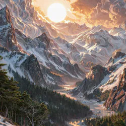 Туманне гірське озеро