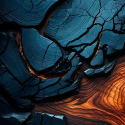 Abstract geode layers