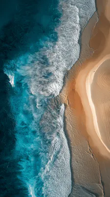 Coast, Waves, Sand, Ocean, Aerial Photo, Blue, Shoreline