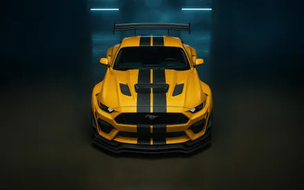 Маслкар, Спорт, Черные гоночные полосы, Аэродинамика, Вид спереди, Вентилятор капота, Гонки