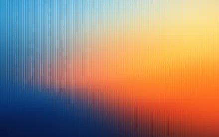 Abstract Gradient, Vertical Stripes, Blue-orange Colors, Light Transition, Geometric Abstraction, Neon Shades