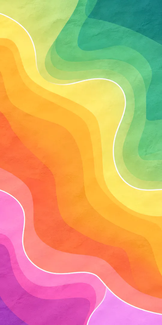 Phone wallpaper: Colorful smooth waves
