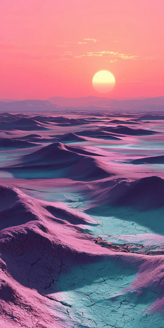 Phone wallpaper: Pink dunes in the west