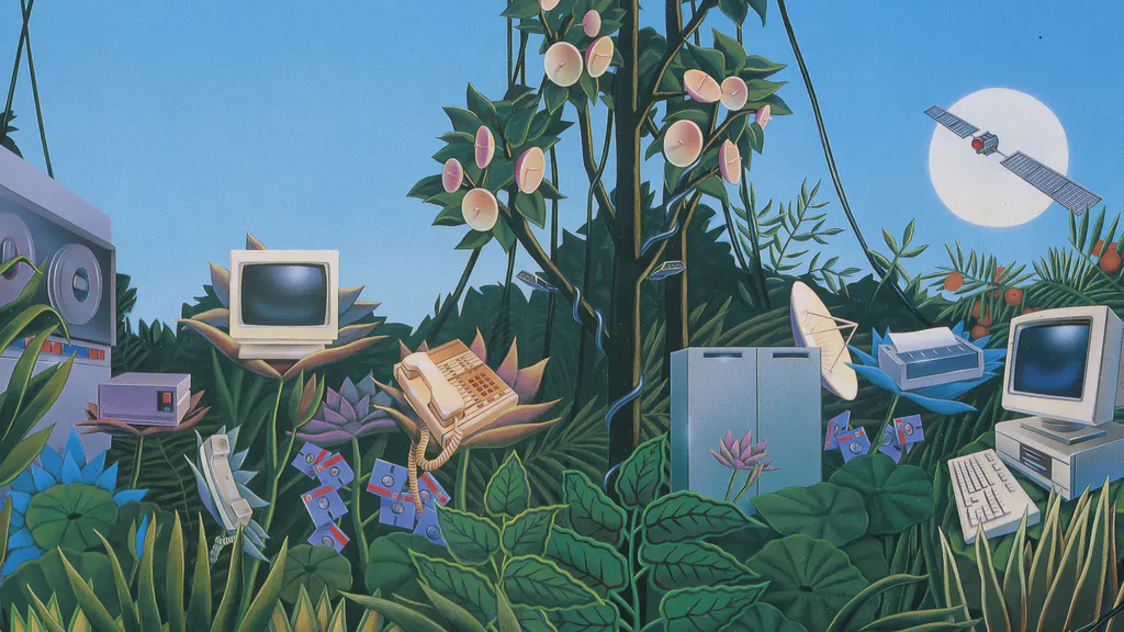 Desktop wallpaper: Technogarden in the jungle