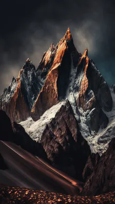 Stones, Snow, Top, Landscape, Mountain