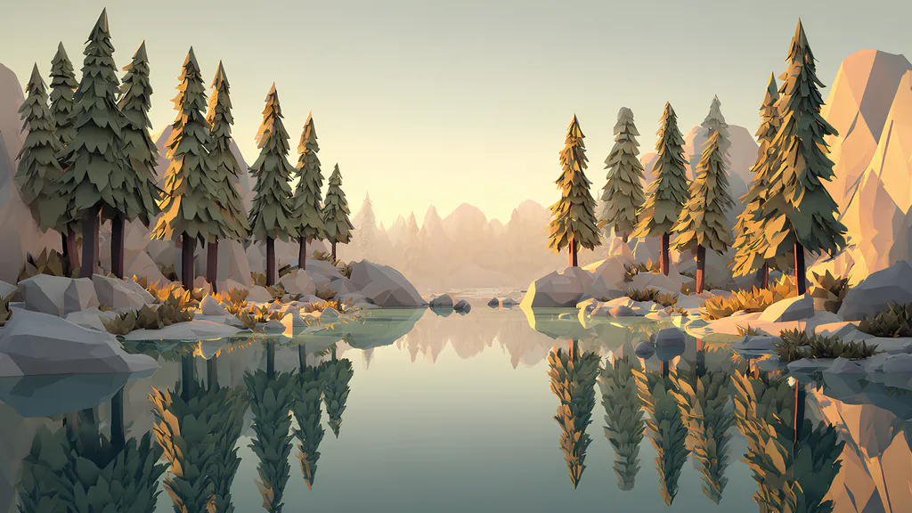 Desktop wallpaper: Reflections of calm