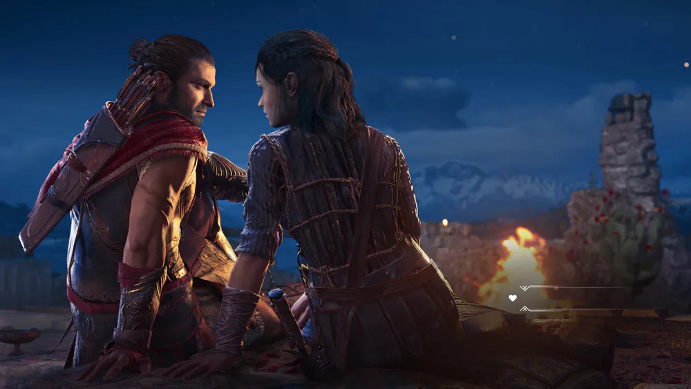 Wallpaper Assassins Creed Odyssey Love Story With Kyra 750x1334