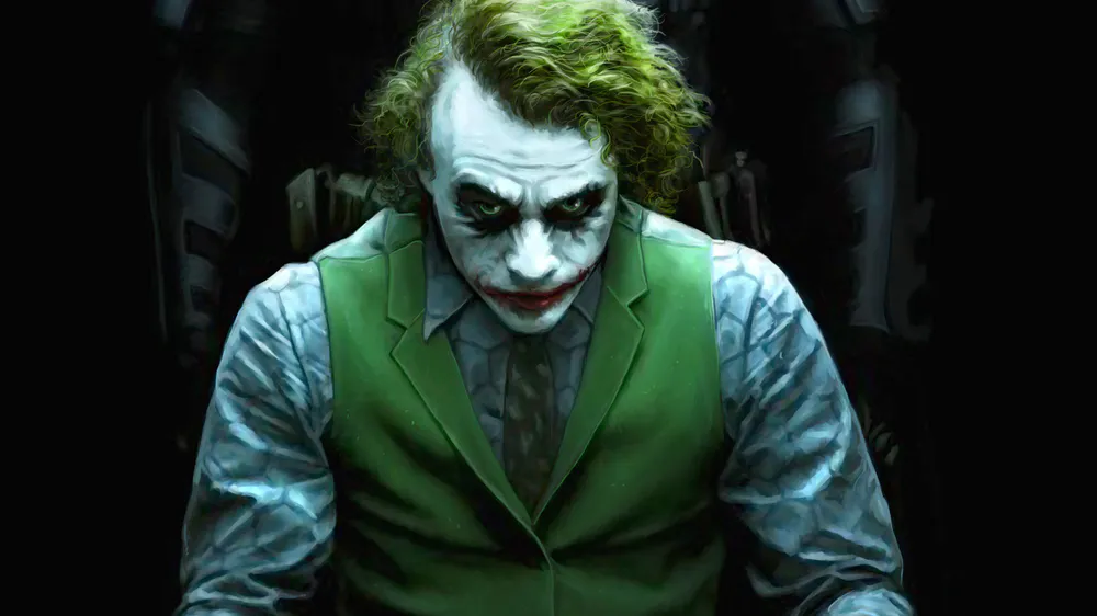 Wallpaper The Dark Knight Joker Art 2560x1440
