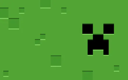 Майнкрафт, Creeper, Крипер, Игра, Зеленый, Пиксели, Текстура, Минимализм, Объем, Тени, Блок, Игровой, Фанарт, Узор