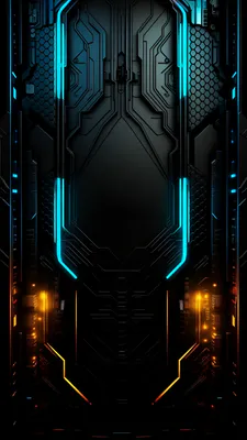 Киберпанк, Sci-fi, Техно, Неон, Темный фон, Футуризм, Digital, Wallpaper