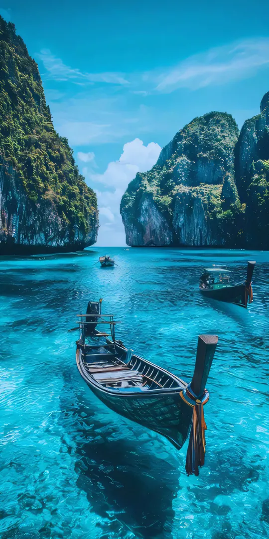 Шпалери на телефон: Блакитна лагуна