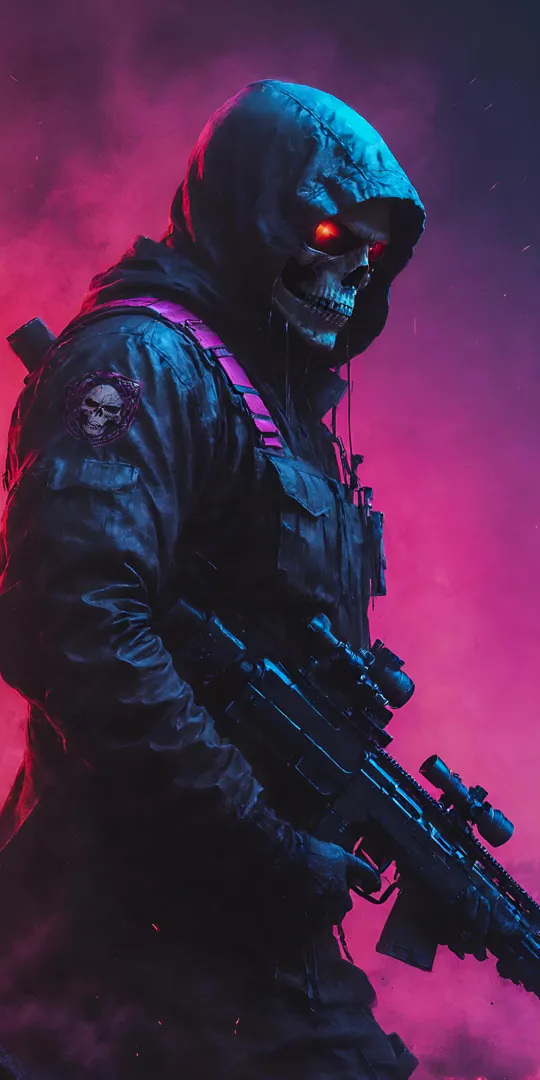 Шпалери на телефон: Неоновий Жнець