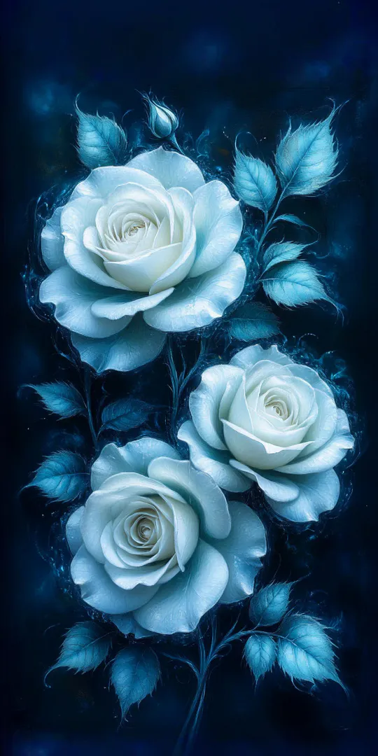 Обои на телефон: Холодное сияние