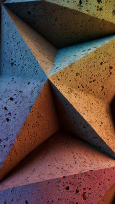 Абстракция, Геометрический, Текстурированный, Пористый, Многоцветный, Призму, Камень