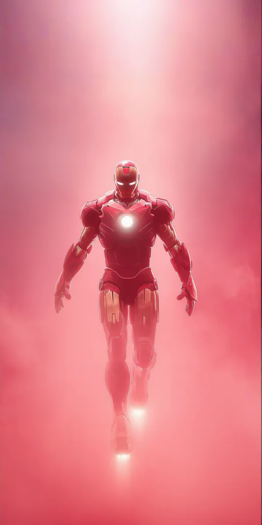 Обои на телефон: Iron Man в полете