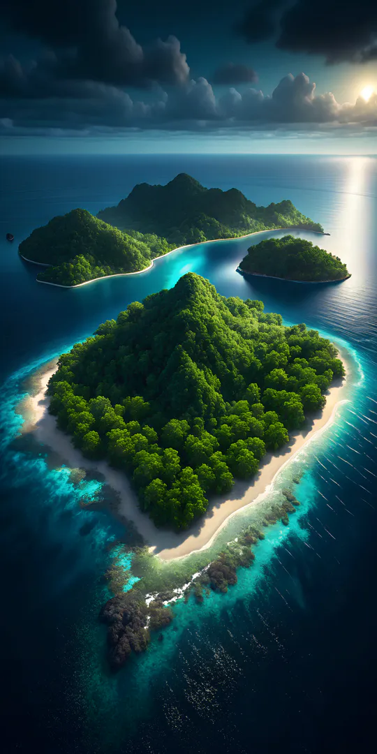 Обои на телефон: Тропические островки
