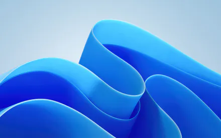 Windows 11, Абстракция, Минимализм, Плавные линии, Волны, Фон