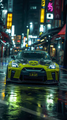 Город, Тюнинг, Машины, Дождь, Скорость, Уличные гонки, Киберпанк, Ночной город