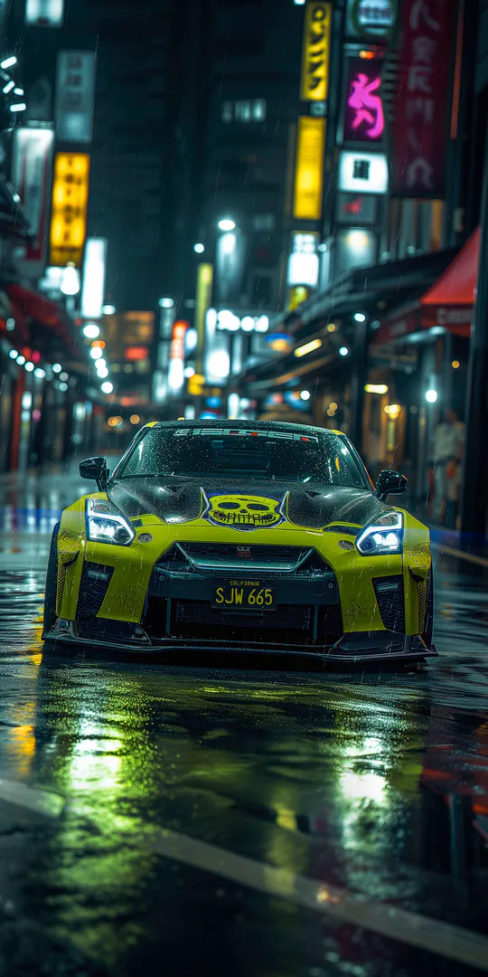 Обои на телефон: Неоновый призрак