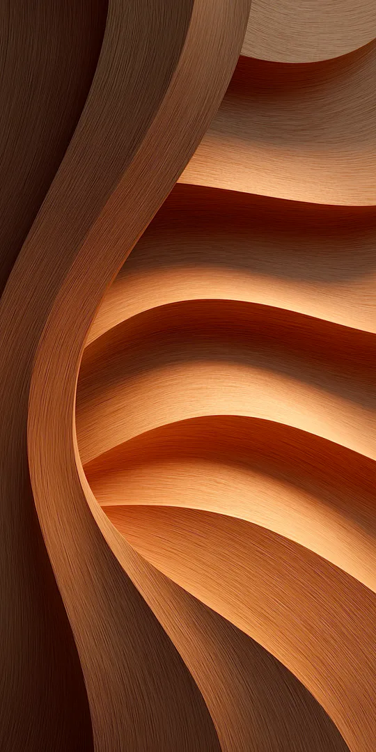 Обои на телефон: Деревянные волны