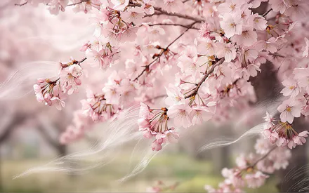 Весна, Цветы, Сад, Ветер, Розовый, Обои на рабочий стол