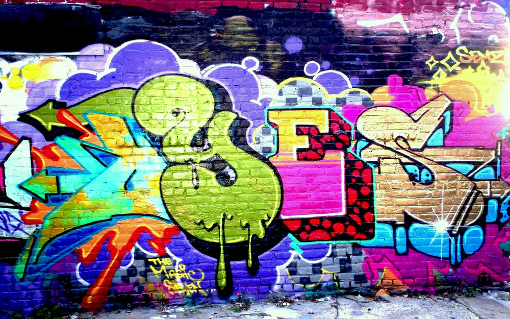 Wallpaper Graffiti 1366x768