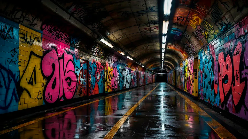 Обои на рабочий стол: Graffiti Metro