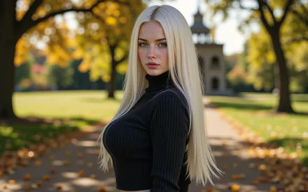 Дівчина, Портрет, Осінь